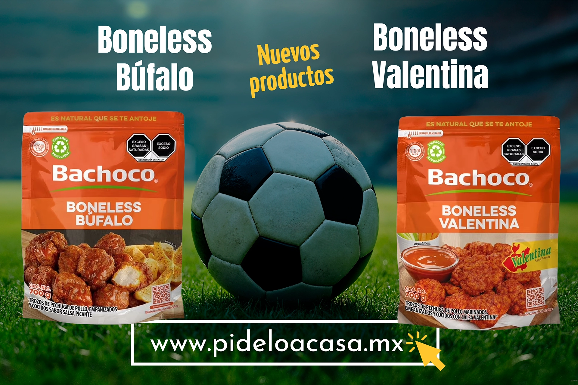Boneless bufalo y valenina bachoco